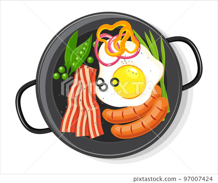 Breakfast concept vector illustration graphic design 97007424