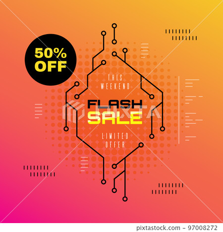 Promotional sale banner template design Promotional sale banner template design 97008272