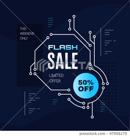 Promotional sale banner template design Promotional sale banner template design 97008279