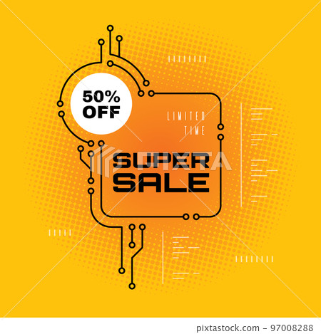 Promotional sale banner template design Promotional sale banner template design 97008288