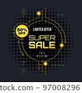 Promotional sale banner template design 97008296