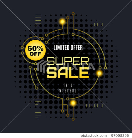 Promotional sale banner template design Promotional sale banner template design 97008296