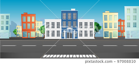 A vector illustration of Police Station A vector illustration of Police Station 97008810