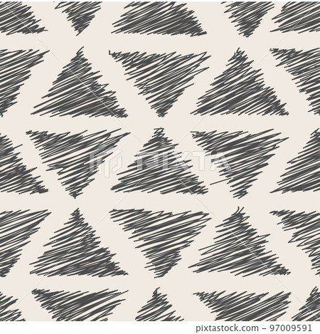 hand drawn seamless pattern - Stock Illustration [97009591] - PIXTA