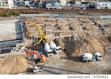 Foundation work for building construction Foundation work for building construction 97009832