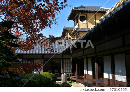 秋天的紅葉盛開，秋天的定山年，四仙閣 97010565