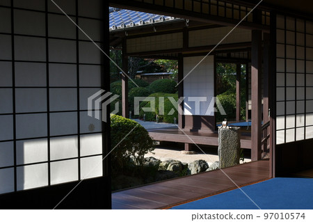 秋天的紅葉盛開，秋天的定山年，四仙閣 97010574