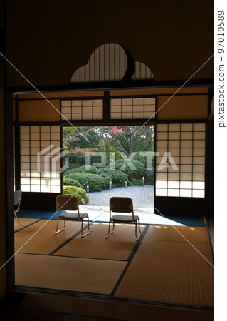 秋天的紅葉盛開，秋天的定山年，四仙閣 97010589