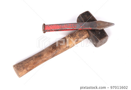 Old grungy chisel for stone works 97011602