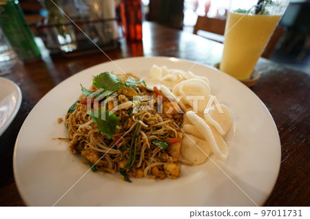 Mie Goreng at a stylish cafe in Bali 97011731