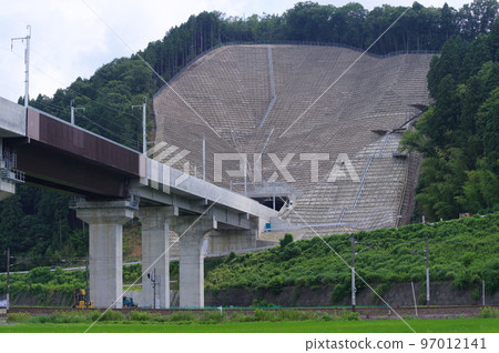 Hokuriku Shinkansen Extension Work Wakimoto Tunnel Minami Echizen Town July 2022 97012141