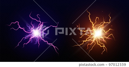 Lightning balls, circle electric energy bolt 97012339