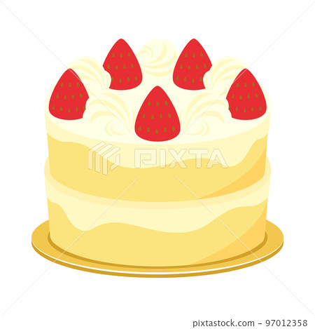 strawberry decoration cake illustration strawberry decoration cake illustration 97012358
