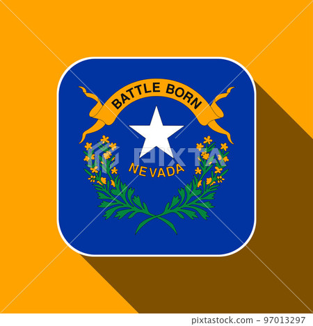Nevada state flag. Vector illustration. 97013297