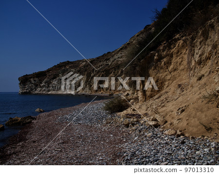 View of the coast of the resort of Pissouri, Cyprus View of the coast of the resort of Pissouri, Cyprus 97013310