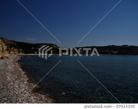 View of the coast of the resort of Pissouri, Cyprus View of the coast of the resort of Pissouri, Cyprus 97013350