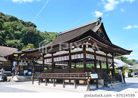 Worship hall and inner gate of Matsuo Taisha, Kyoto City, visited in September Worship hall and inner gate of Matsuo Taisha, Kyoto City, visited in September 97014599