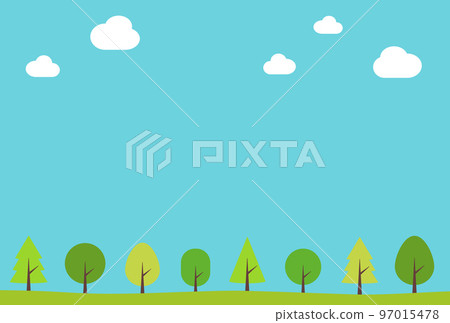 Background illustration _ tree-lined road Background illustration _ tree-lined road 97015478