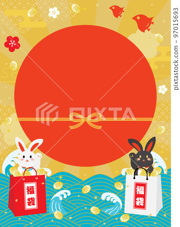 兔年新年背景圖 97015693