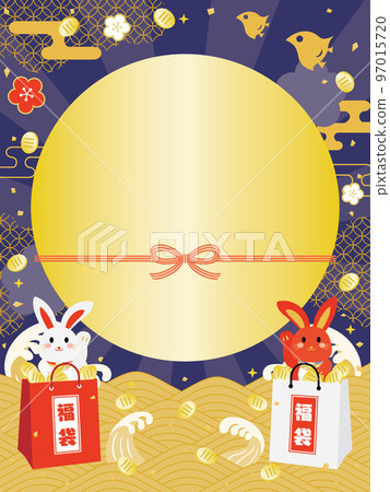 兔年新年背景圖 兔年新年背景圖 97015720