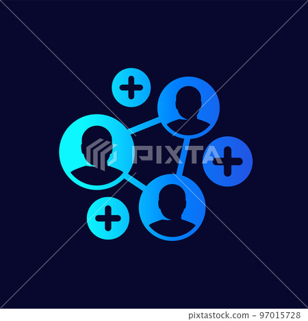 referrals, affiliate program icon for web referrals, affiliate program icon for web 97015728