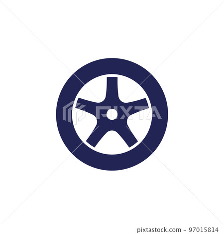 tire icon, wheel of a car tire icon, wheel of a car 97015814