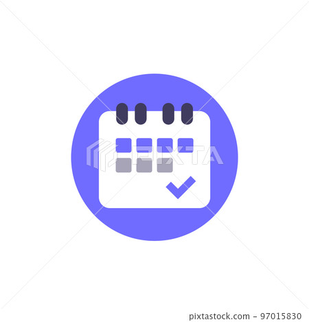 four-day week vector icon, 4-day workweek 97015830