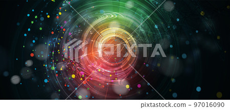 Technology data background, idea of global business solution 97016090