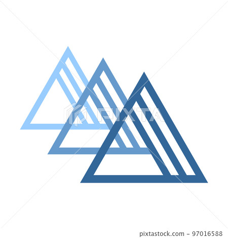 Abstract Geometric Triangles Icon. Element for Logo Design. 97016588