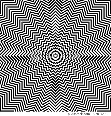 Abstract Geometric Zig Zag Lines Pattern. 97016589