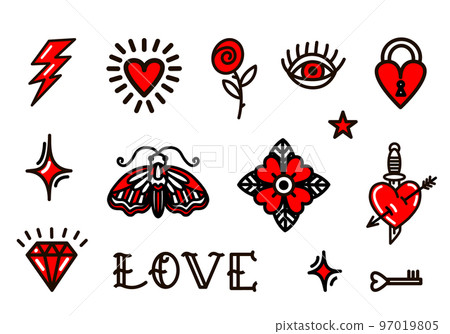 Set of vector icons for Valentines Day 97019805