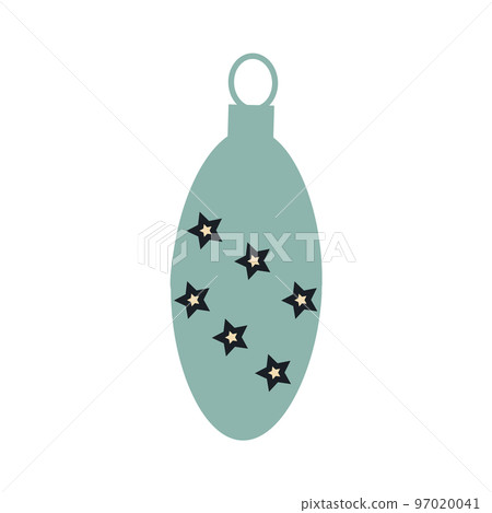 Vintage Christmas Retro Toys for Christmas Tree . vector illustrations 97020041