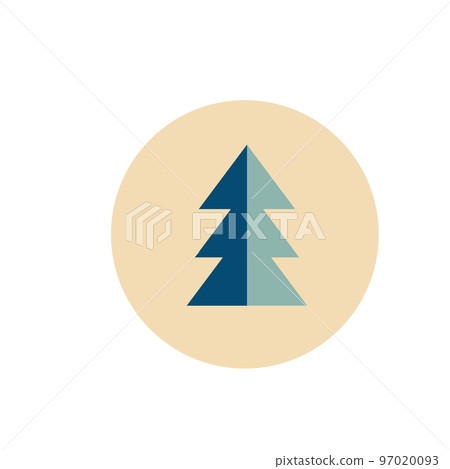 Christmas tree icon 97020093