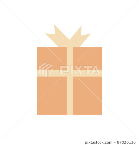 Gift box with bow. Vector illustration  97020136