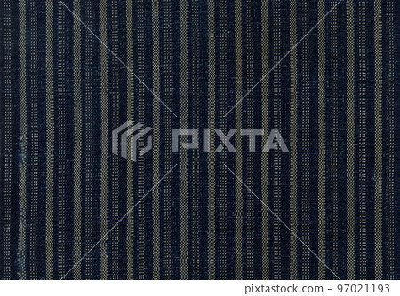 Striped indigo-dyed fabrics, old-fashioned old textiles 97021193