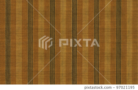 Brown-dyed cotton stripes from the early Meiji period, ancient Tango cloth 97021195