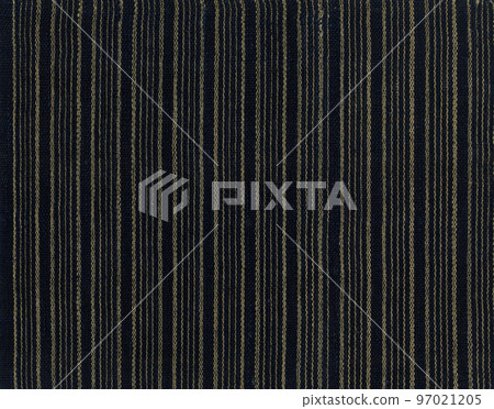 條紋靛藍染色卡蘇里，老式複古紡織品 97021205