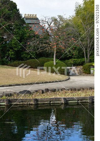 秋天的紅葉盛開，秋天的定山年，四仙閣 97021308