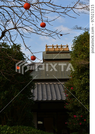 秋天的紅葉盛開，秋天的定山年，四仙閣 97021315