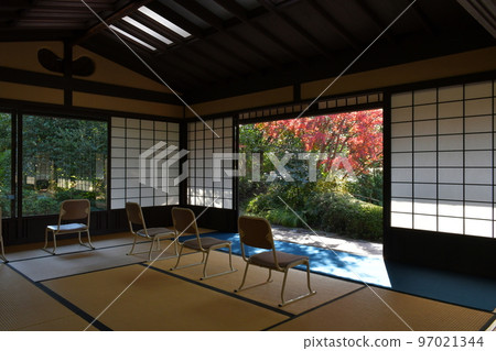 秋天的紅葉盛開,秋天的定山年,四仙閣 秋天的紅葉盛開,秋天的定山年,四仙閣 97021344