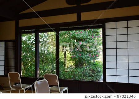 秋天的紅葉盛開，秋天的定山年，四仙閣 97021346