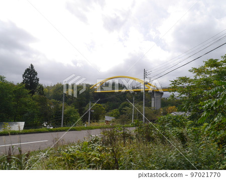 Scenery of Niseko Ohashi Bridge in Niseko Town, Hokkaido 97021770