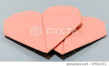 Origami: heart stack 97022331