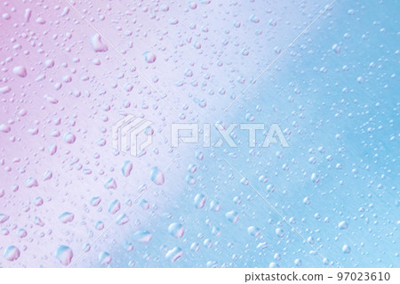 藍色和粉色水滴背景 97023610
