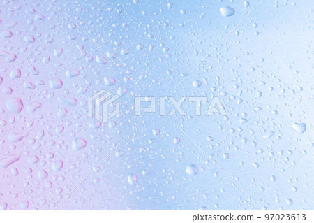 藍色和粉色水滴背景 97023613