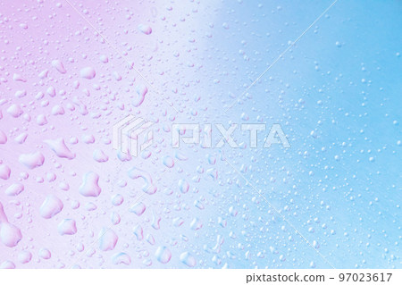 藍色和粉色水滴背景 97023617