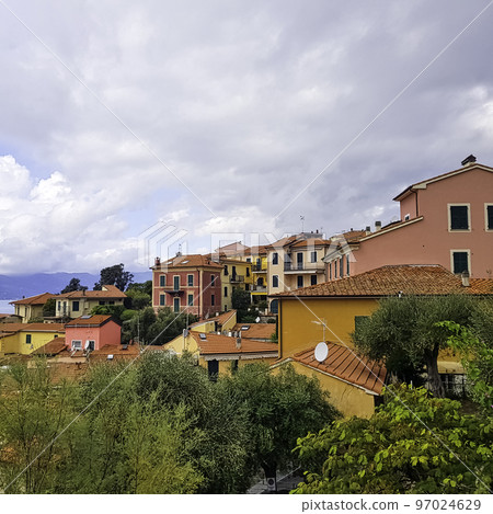 Colorful architecture of Tellaro, Liguria, Italy 97024629