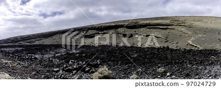 Volcanic wall - Lago Verde, Lanzarote, Spaim Volcanic wall - Lago Verde, Lanzarote, Spaim 97024729
