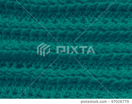 Organic knitting background with detail weave threads. 97026779