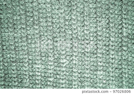 Organic knitted material with macro wool threads. 97026806